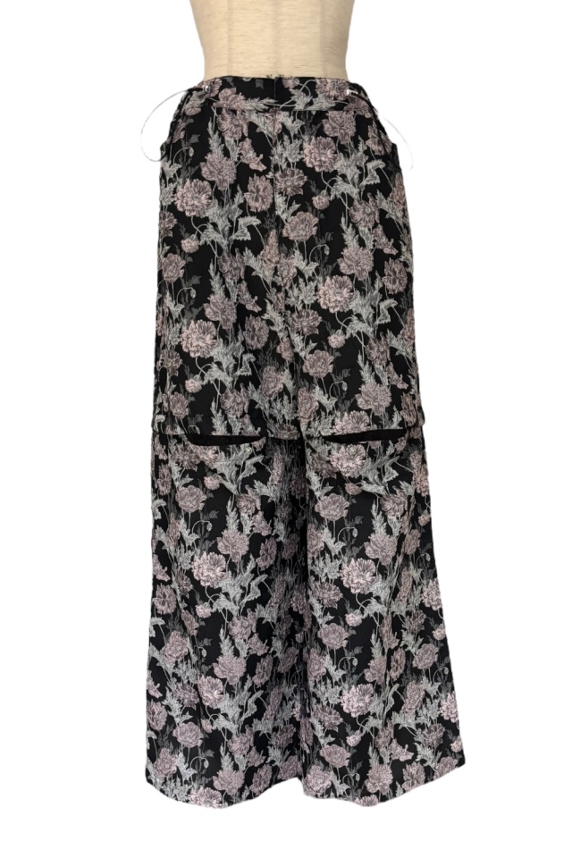 HONEY MI HONEY｜フラワージャガードワイドパンツ｜3wayで楽しめる