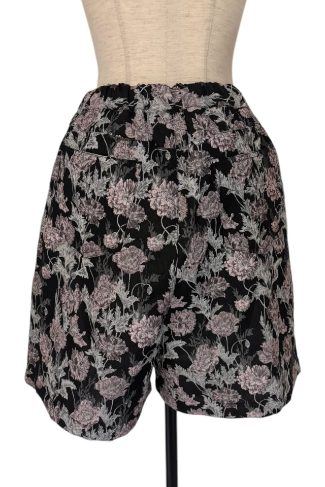 みーあページ flower jacquard wide pants