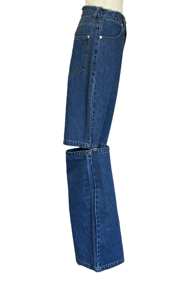 パンツ HONEY MI HONEY two-way denim flare pants two-way denim flare pants