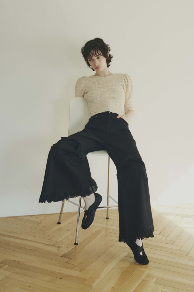 【新品】HONEY MI HONEY 2wayフレアデニム two-way denim flare pants