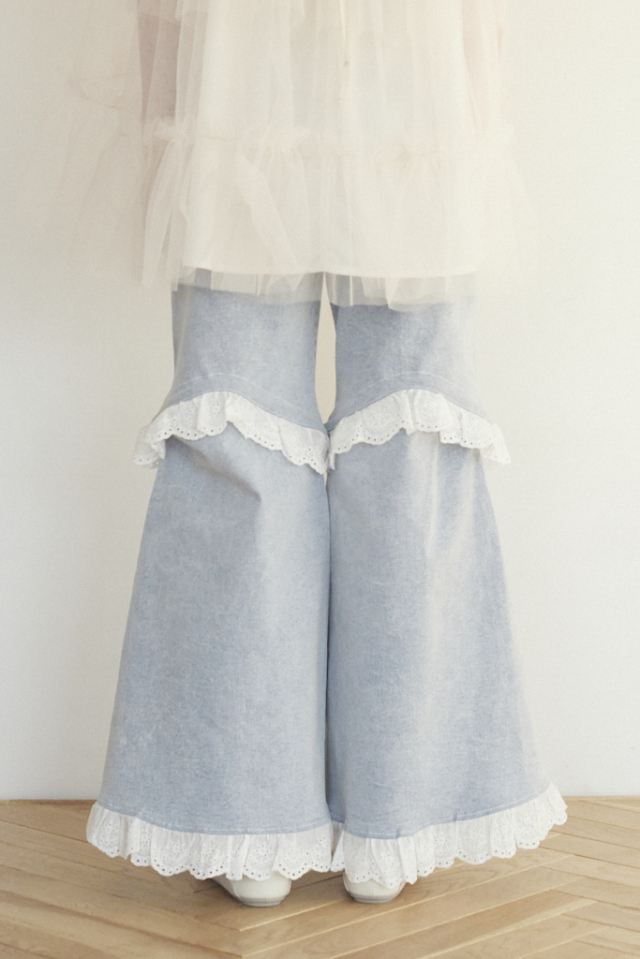 ミー 。♡ two-way denim flare pants