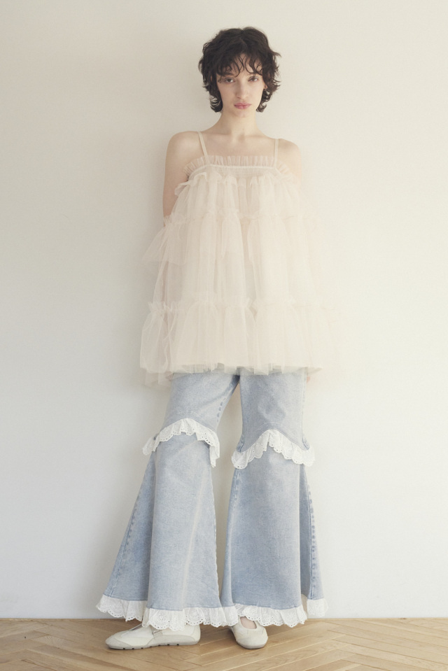 【新品】HONEY MI HONEY 2wayフレアデニム two-way denim flare pants