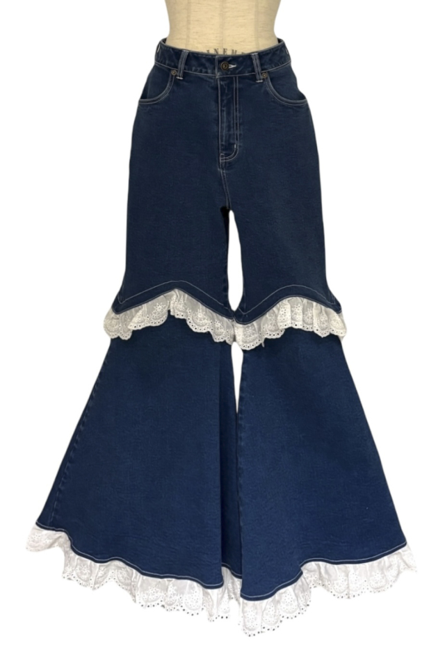 【新品】HONEY MI HONEY 2wayフレアデニム two-way denim flare pants
