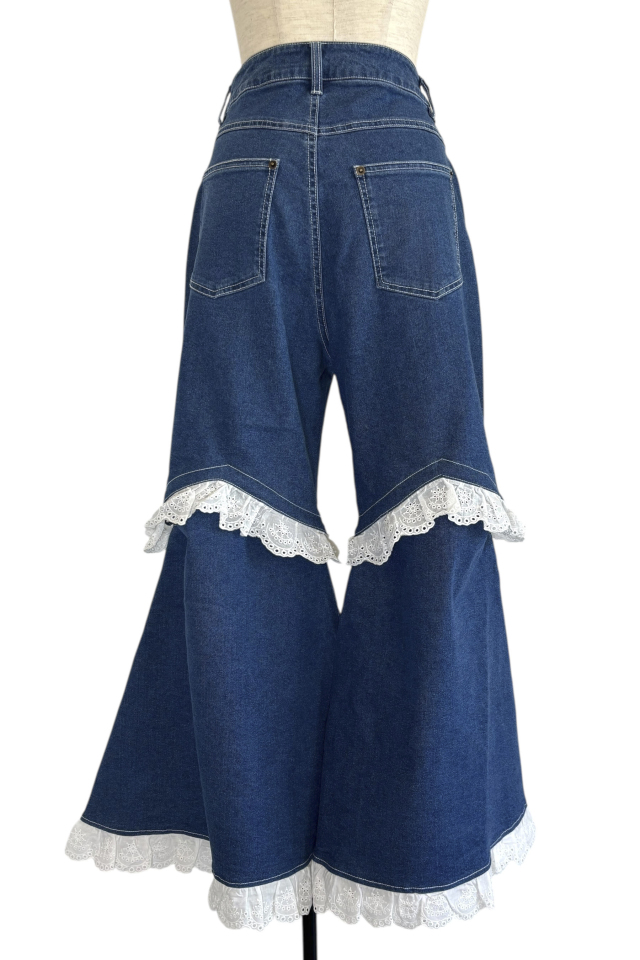 パンツ HONEY MI HONEY two-way denim flare pants セール】two-way denim flare pants（デニムパンツ）｜HONEY MI