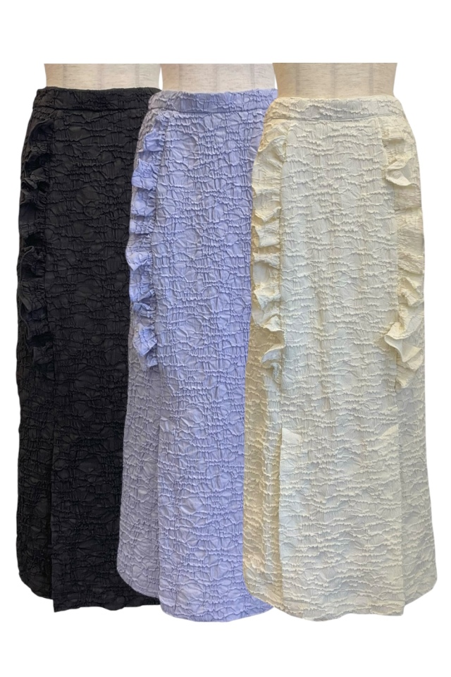 HONEY MI HONEY｜crinkle frill tight skirt｜縦フリルが揺れる