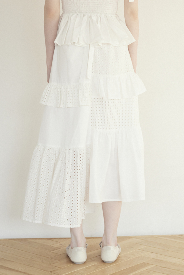 スカート Asymmetry Tiered Skirt FREAK'S STORE｜別注 Asymmetry Tiered Skirt/別注