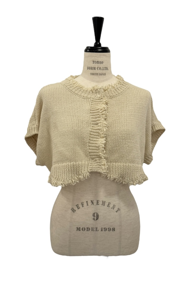 cropped ribbon cardigan