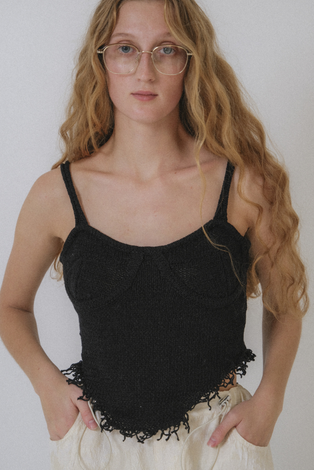 【HONEY MI HONEY】corset knit camisole
