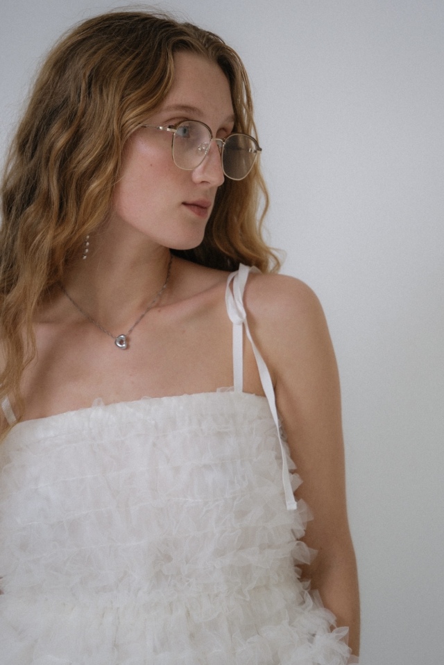 tulle frill camisole