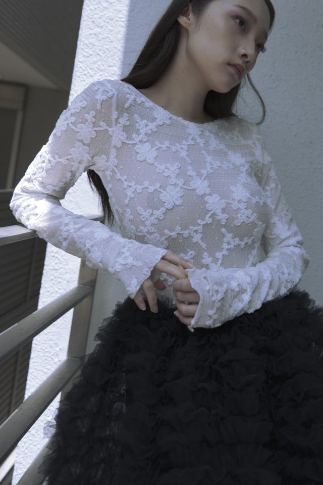 tシャツ molle embroidery lace body suit レディース molle embroidery lace body suit