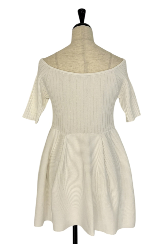 【未使用】HONEY MI HONEY boatneckribknittunic boat neck rib knit tunic
