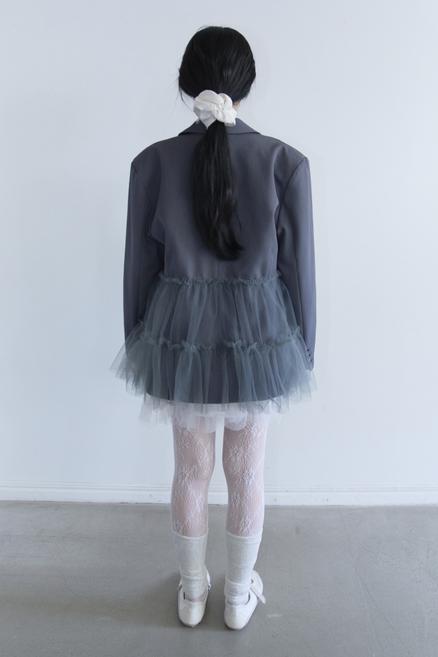 トップス HONEY MI HONEY tulle frill camisole HONEY MI HONEY】tulle frill camisole New