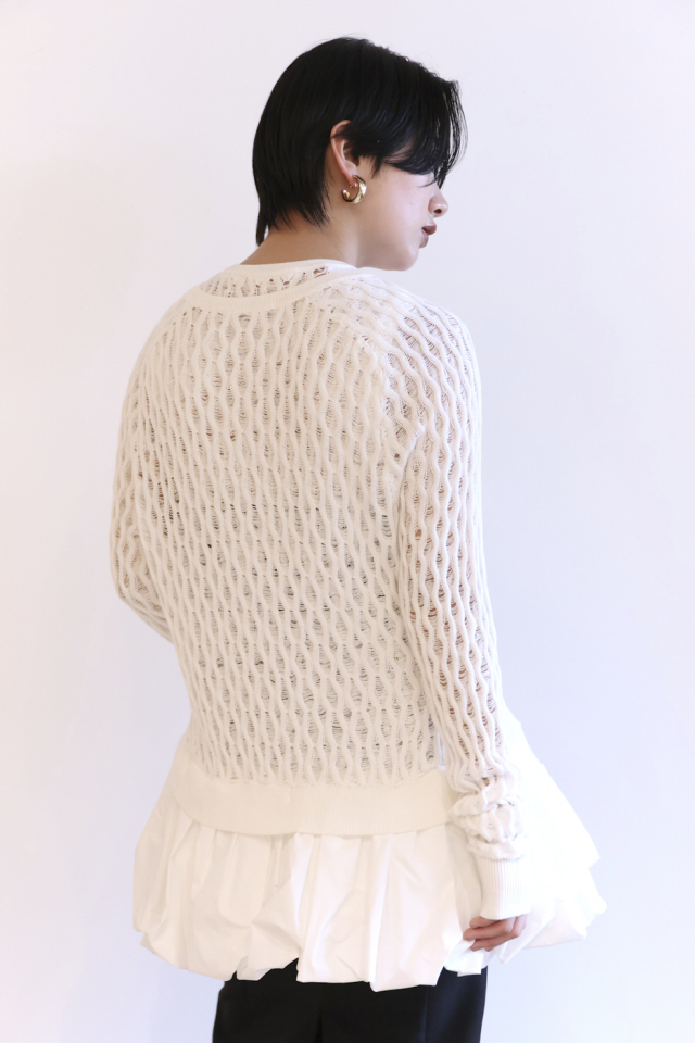 カーディガン taffeta balloon cardigan レディース HONEY MI カーディガン taffeta balloon cardigan レディース