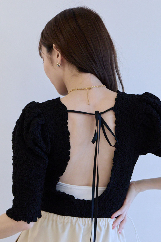 トップス HONEYMIHONEY swellcottonpuff sleeve tops swell cotton puff sleeve tops
