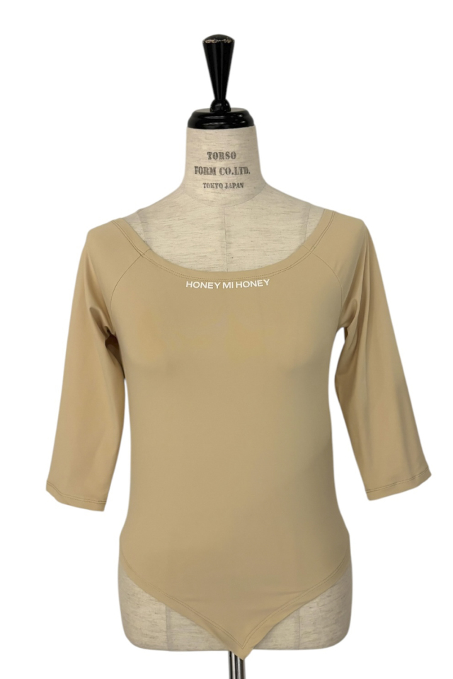 jersey logo boat neck tops