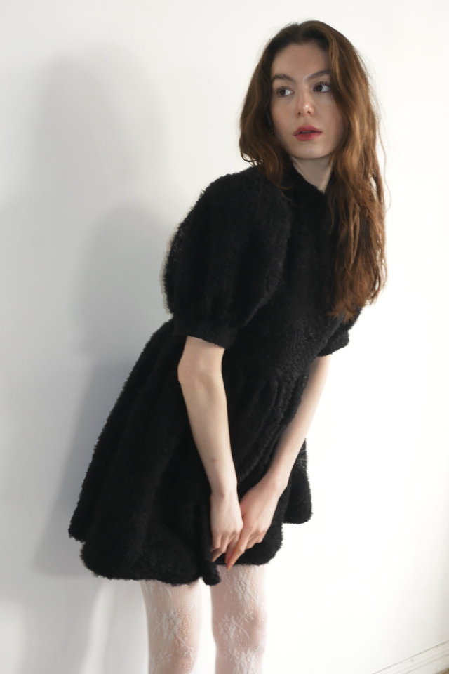 HONEY MI HONEY ハニーミーハニー｜チュールパフスリーブワンピース