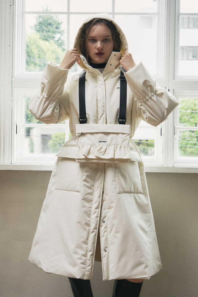 【HONEY MI HONEY】rainproof long puffer coat