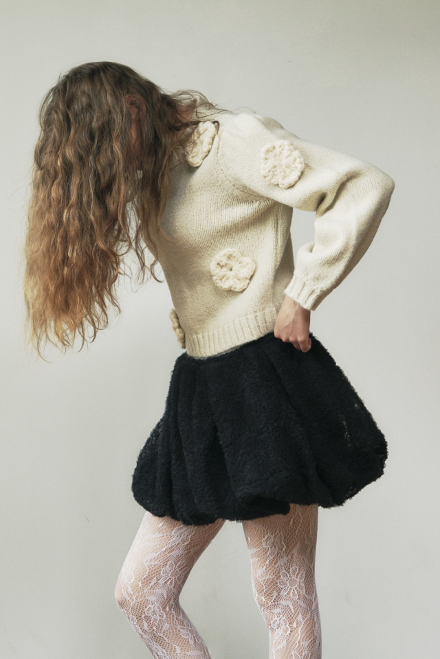 【HONEY MI HONEY】tulle puff balloon mini skirt