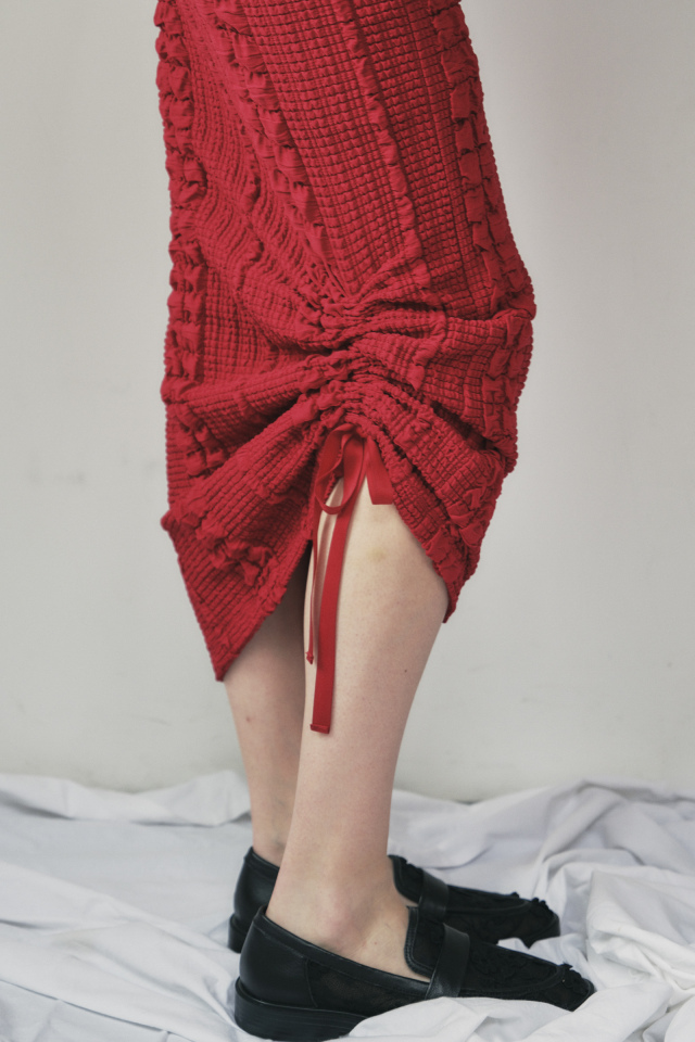 HONEY MI HONEY ハニーミーハニー｜ドローストリング リボンタイトスカート 