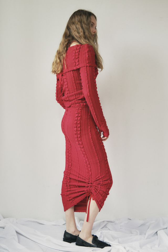 HONEY MI HONEY ハニーミーハニー｜ドローストリング リボンタイトスカート 