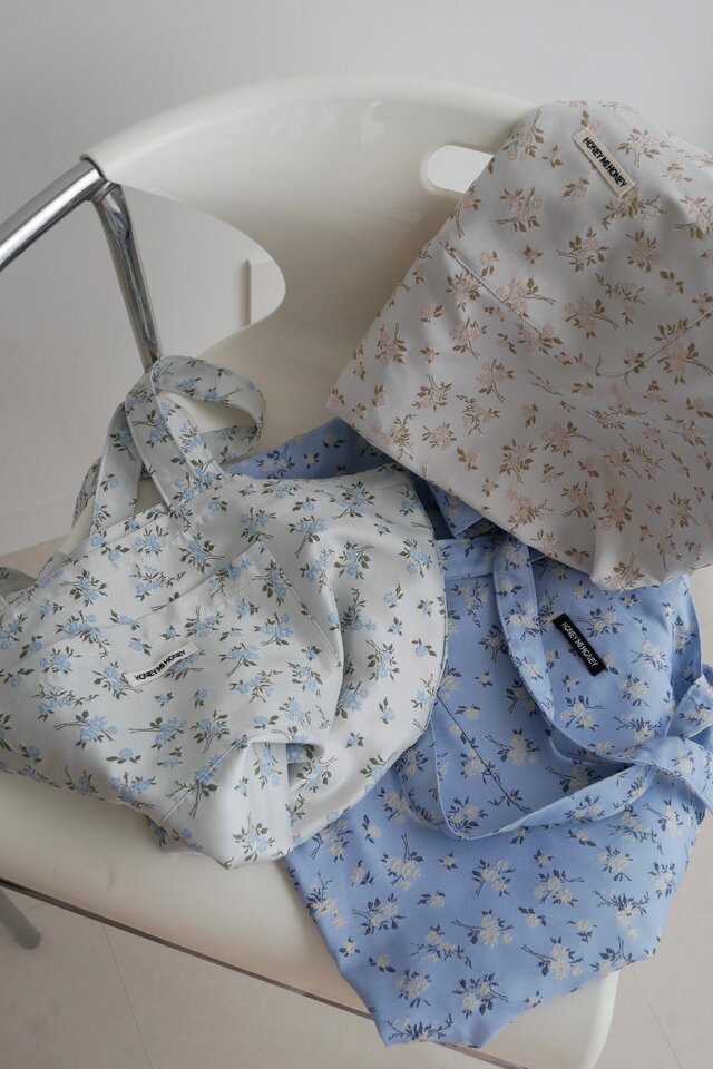 【HONEY MI HONEY】floral jacquard big tote bag