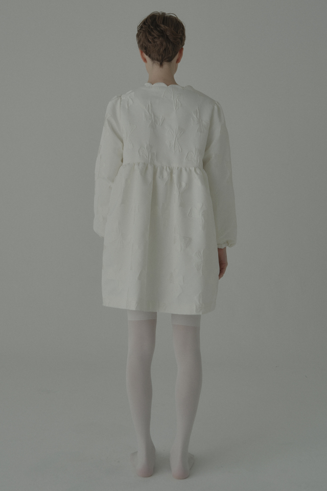 HONEY MI HONEY｜ribbon jacquard tunic jacket｜レディース