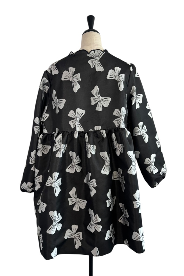 HONEY MI HONEY｜ribbon jacquard tunic jacket｜レディース