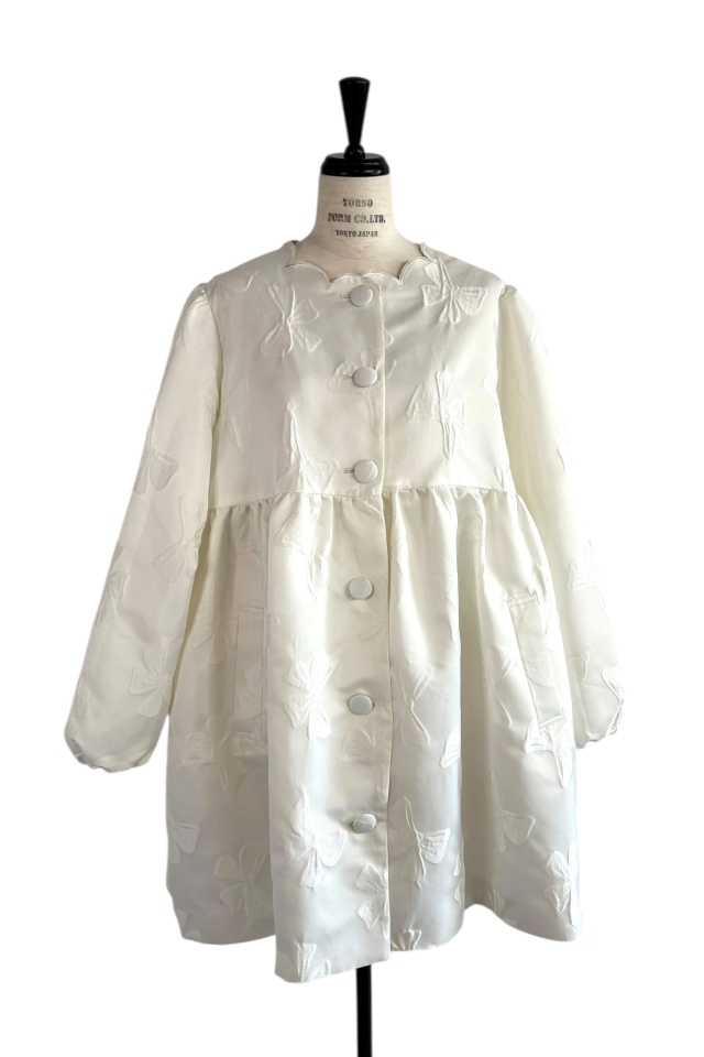 HONEY MI HONEY｜ribbon jacquard tunic jacket｜レディース