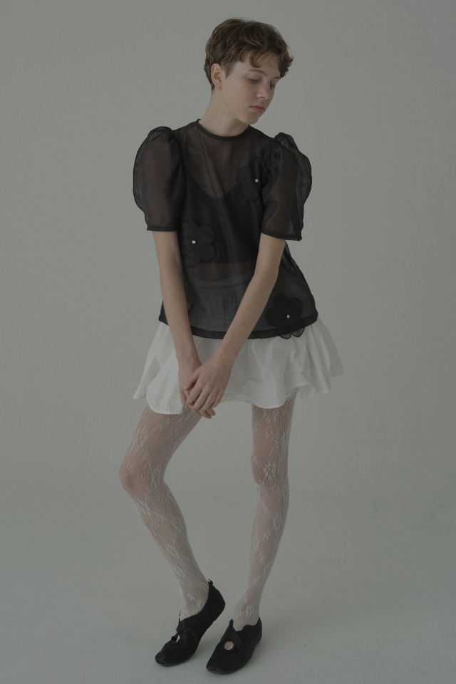 HONEY MI HONEY｜taffeta layered drape mini skirt｜タフタレイヤード