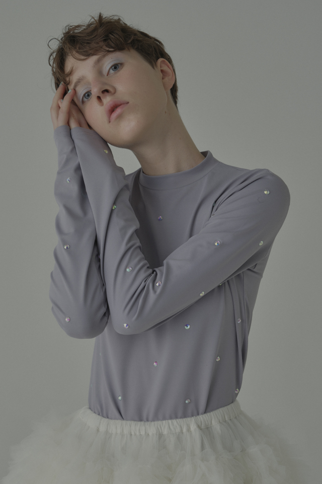 【HONEY MI HONEY】dot stone cut sew