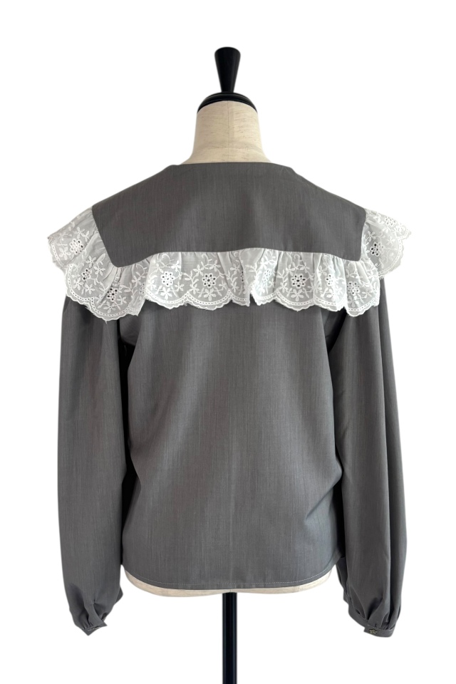 honey mi honey ベロアセーラーブラウス HONEY MI HONEY｜lace frill sailor collar blouse｜レディース ブラウス