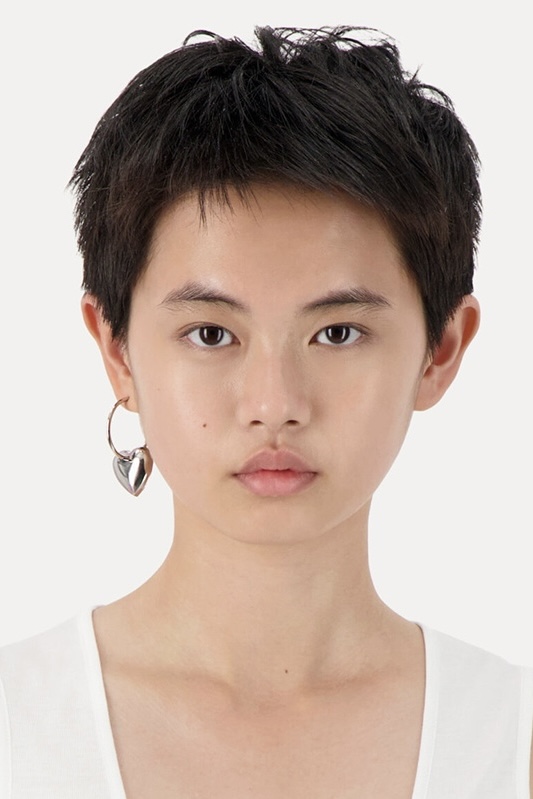 アクセサリー honey ANNIKA INEZ アニカイネズ ピアス Heart Hoops Lrg E926-LRG