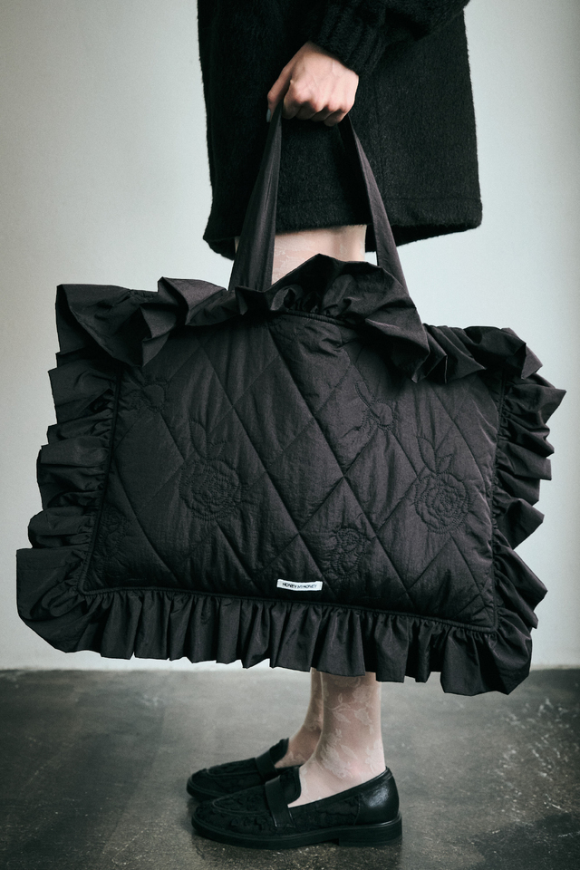 【HONEY MI HONEY】rose quilted pillow bag
