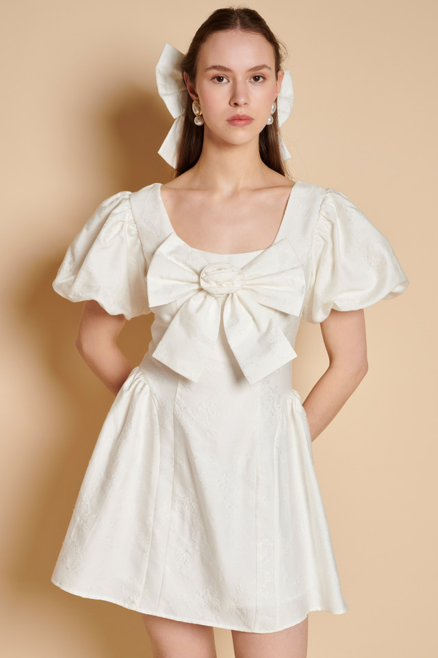 【sister jane】Klara Jacquard Bow Mini Dress
