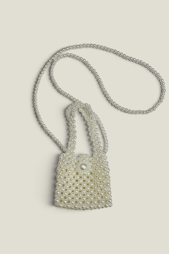 【HONEY MI HONEY】square pearl bag