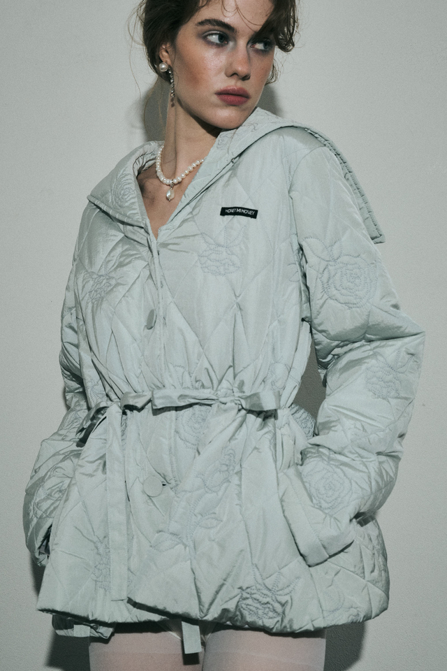 【HONEY MI HONEY】rose quilting sailor coat