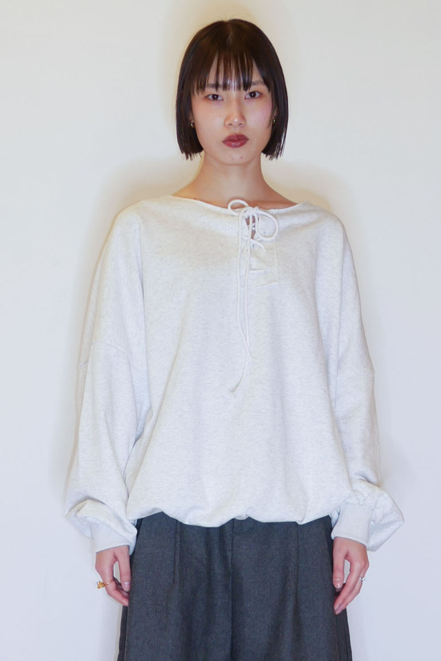 【ALORA THE WAY】lace up sweat