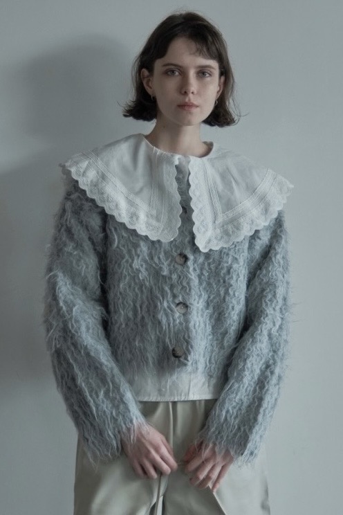 【ALORA THE WAY】shaggy knit cardigan
