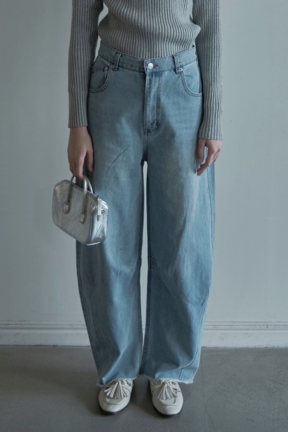 【ALORA THE WAY】wide denim pants