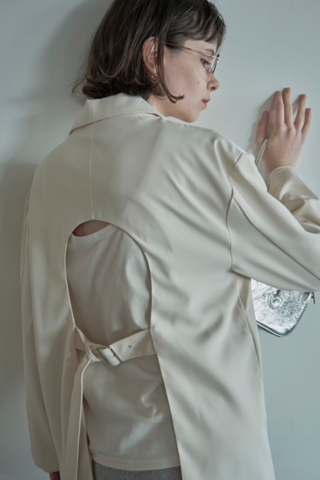 【ALORA THE WAY】back open tailored jacket
