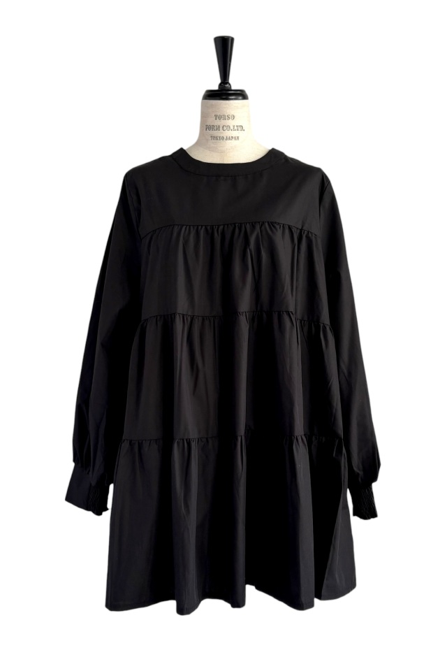 【ALORA THE WAY】tiered tunic blouse