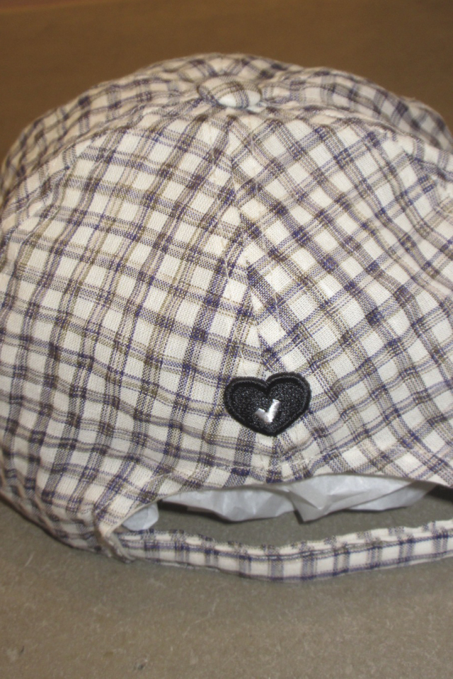 AWESOME NEEDS】BASIC BALL CAP_RIBBON_TINY CHECK HONEY.MALL