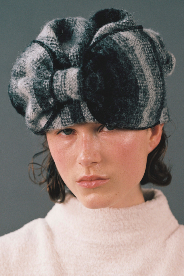 【AWESOME NEEDS】TURBANHAT_RIBBON_STRIPE