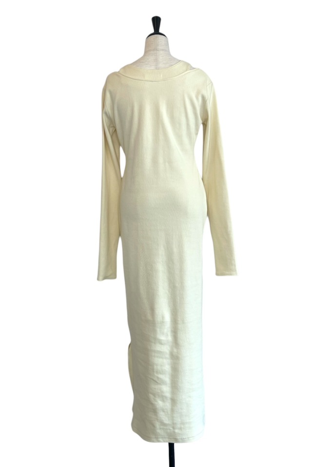 エリー　ellie ナイロンワンピース MAISON ELLIE メゾンエリー リブワンピース｜レイヤード風カッティング