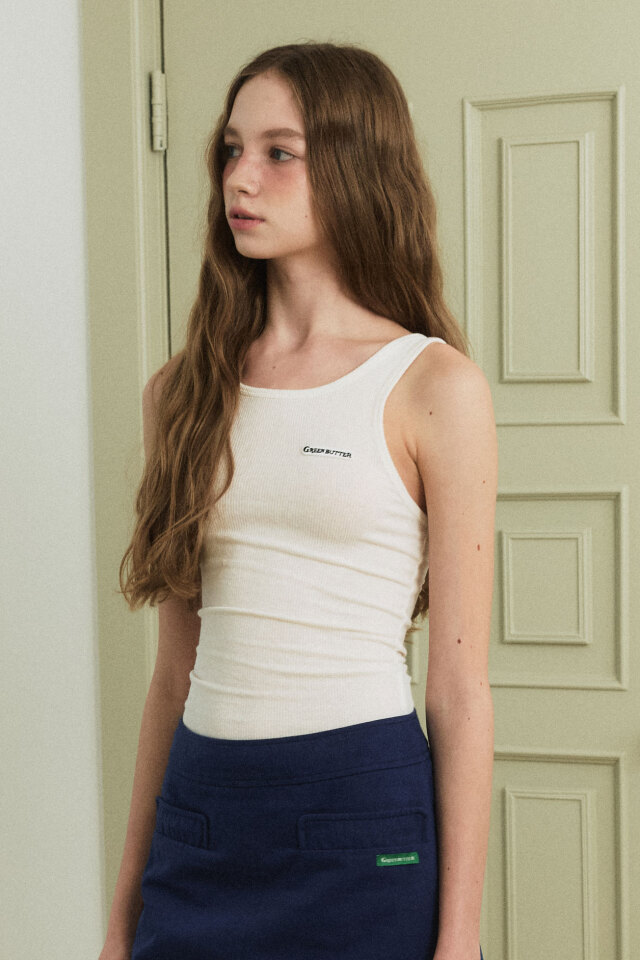【GREEN BUTTER】Span Logo Sleeveless