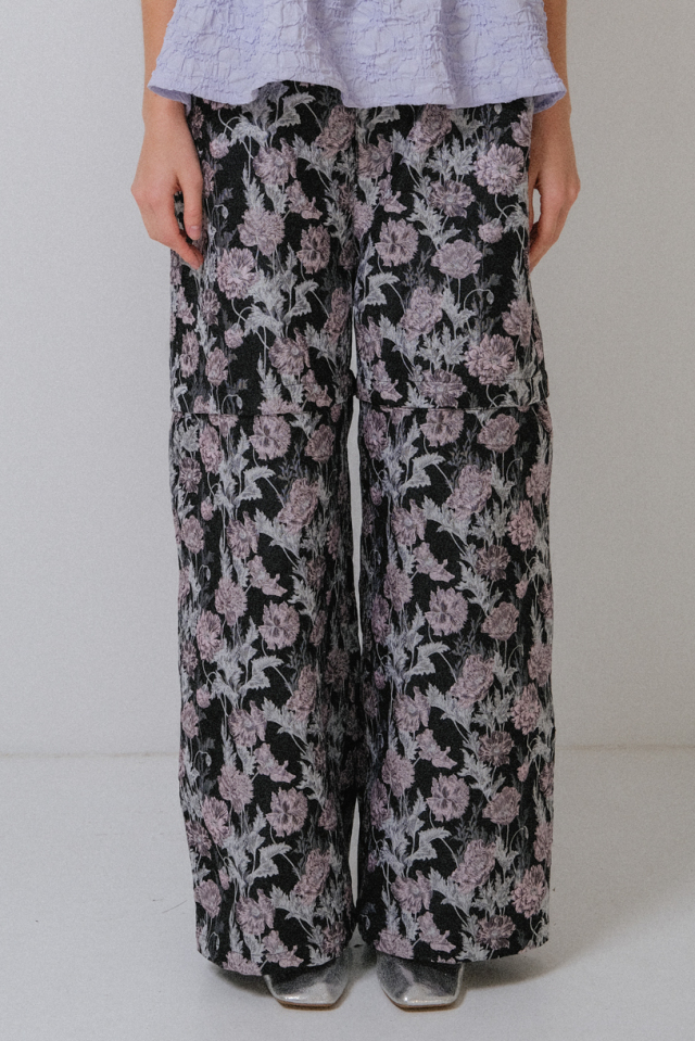 その他 Honey HONEY MI HONEY｜フラワージャガードワイドパンツ｜3wayで