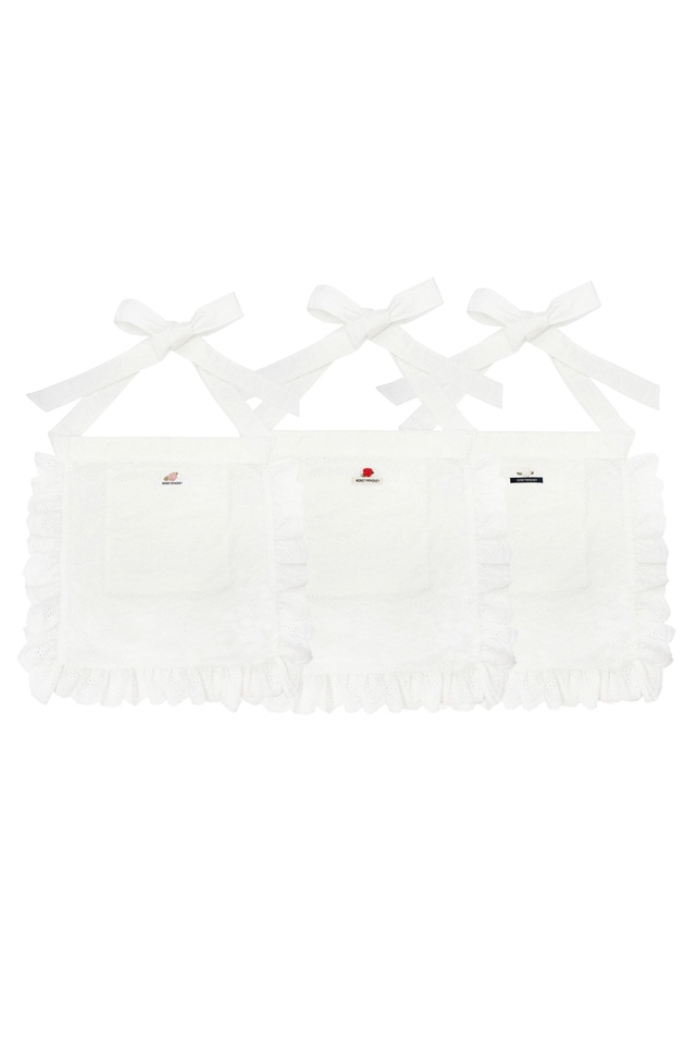 【HONEY MI HONEY】cotton frill rose apron tote bag