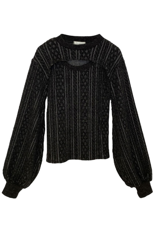 【MAISON ELLIE】cable knitsew ensemble