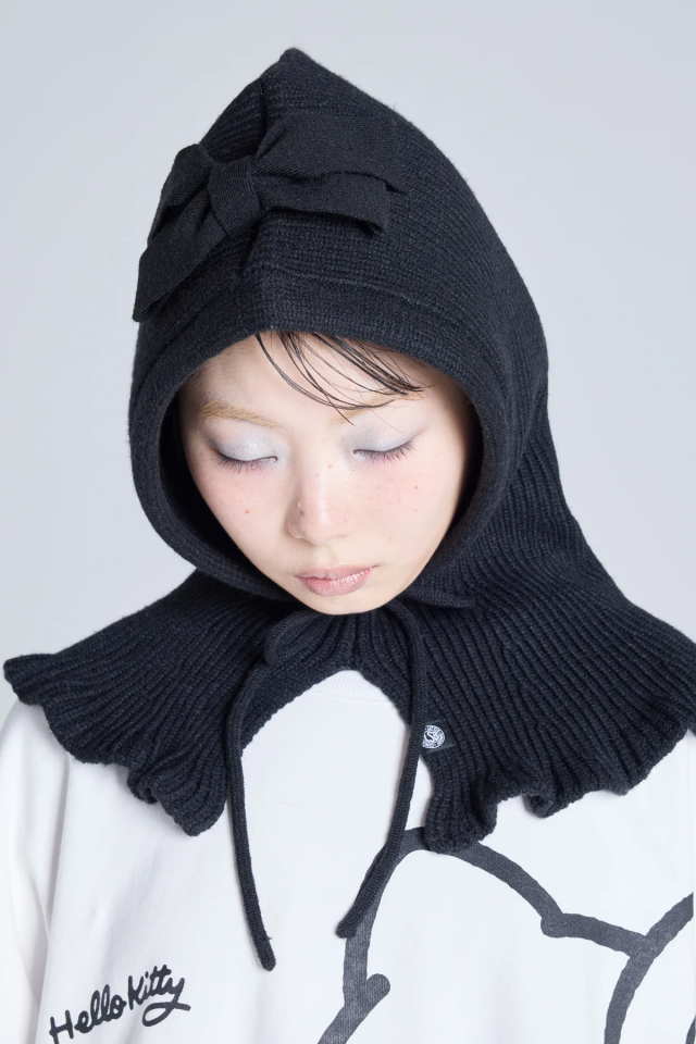 【Little Sunny Bite】ribbon balaclava