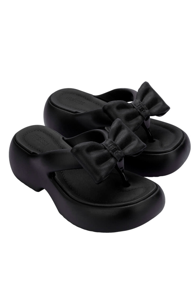 【Melissa】MELISSA FREE FUZZY PLATFORM BOW AD